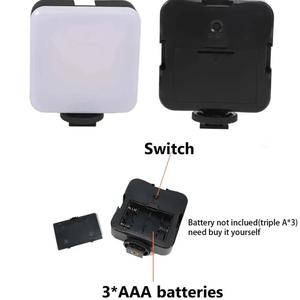 LED Fill Light Video Conference Live Streaming Portable Photography Fill Light Pocket Lighting Cold Shoe Compatible with DSLR Cameras GoPro