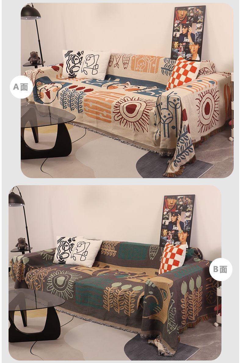 Product Introduction of INS Nordic sofa cover, Internet celebrity cover, all included, dust-proof, suitable for all seasons, universal sofa cover 26