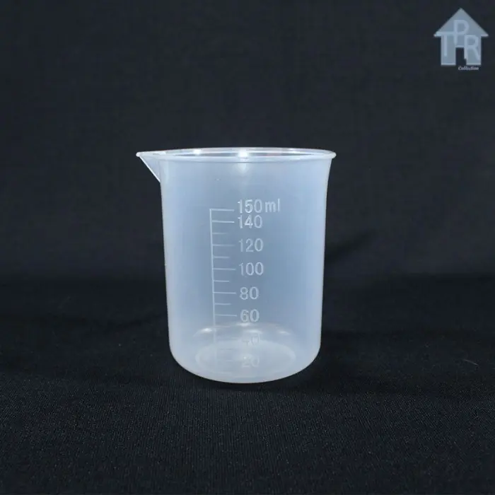 Gelas ukur takaran plastik 150ml kitchenware beaker plastik bercorong