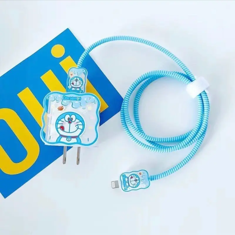 Vỏ Bọc Bảo Vệ Dây Cáp Sạc 18w 20W 5w Họa Tiết Hoạt Hình Dễ Thương Mẫu Ngẫu Nhiên 0