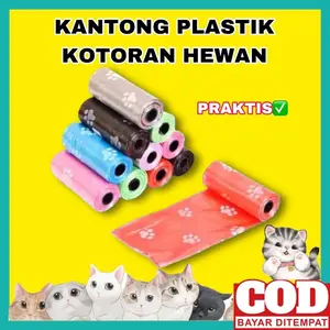 Kantong Plastik Kotoran Kucing Anjing Kelinci Kantong Poop Bag Hewan Motif Kantong Sampah Organik Kantong Plastik Kotoran Hewan Tempat Pup