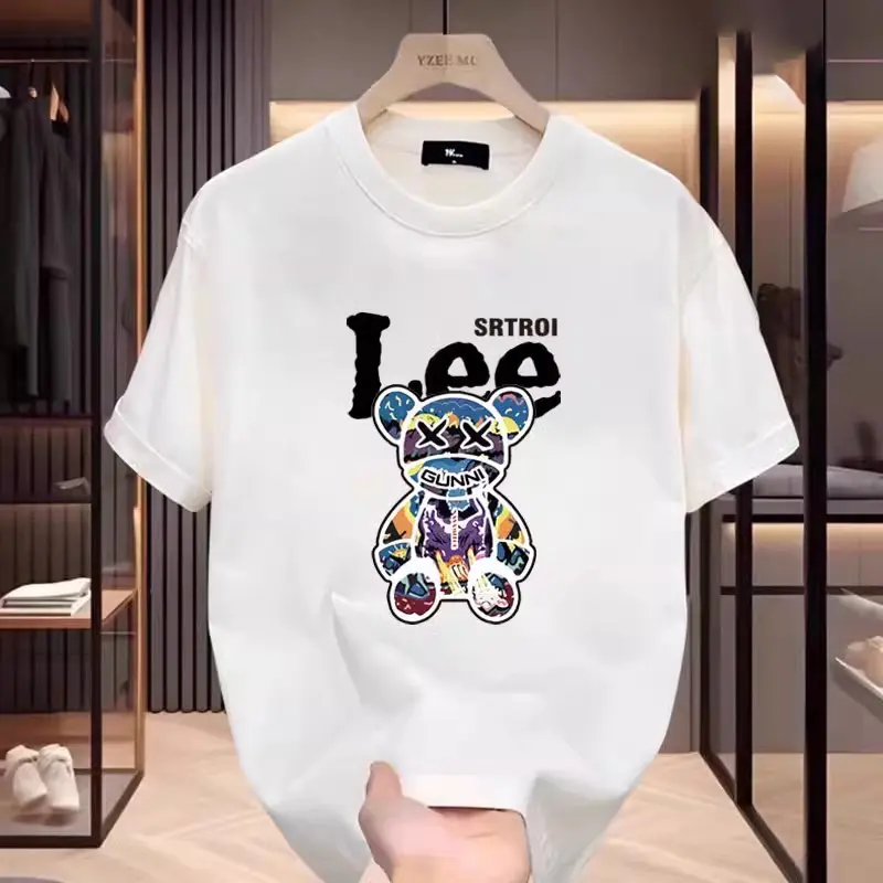 Áo Thun Ngắn Tay, Anh Hùng Nặng Phong Cách Mỹ, Màu Đỏ, Làm Bằng Cotton Nguyên Chất, Thích Hợp Cho Nam Và Nữ Trẻ Trung, Dáng Rộng Vừa Vặn, Cổ Tròn, Tay Lửng, Thương Hiệu Hợp Xu Hướng Ins Mùa Hè