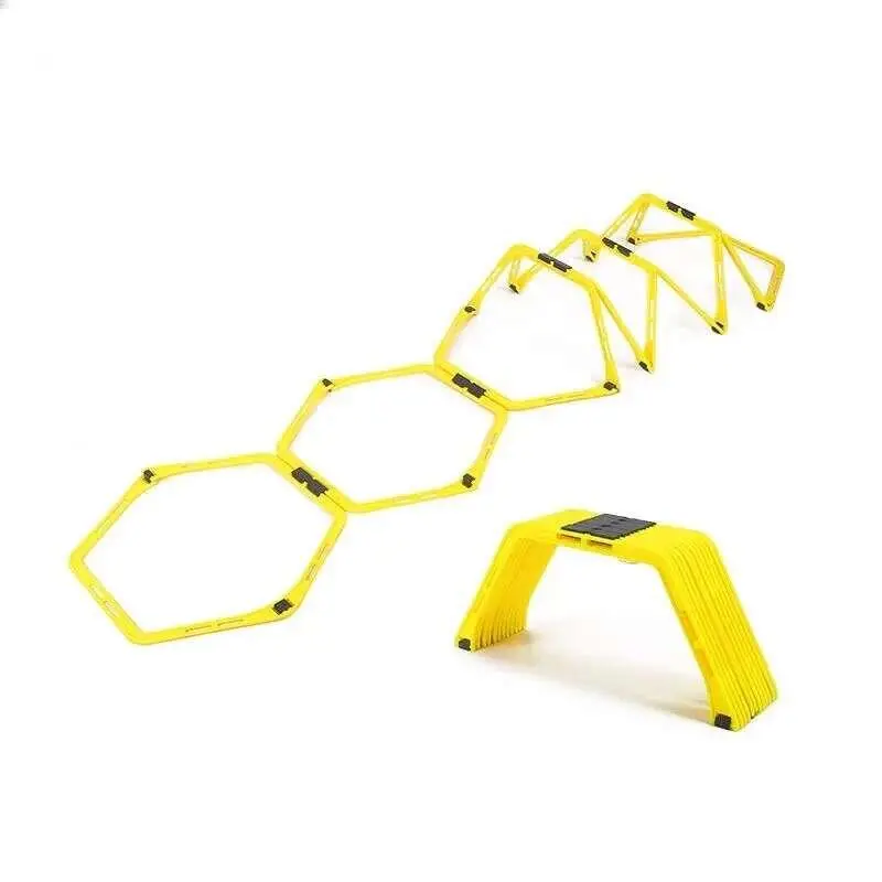 Agility Hurdles Set Football Training Rings Soccer Footwork Ring Folded Hexagon Ladder Multi plies Hex Hurdle Equipment treadmill elliptical  machine resistance  bands hula  hoop kettlebell jumping  machine dumbbell  set treadmill final  destination  pull