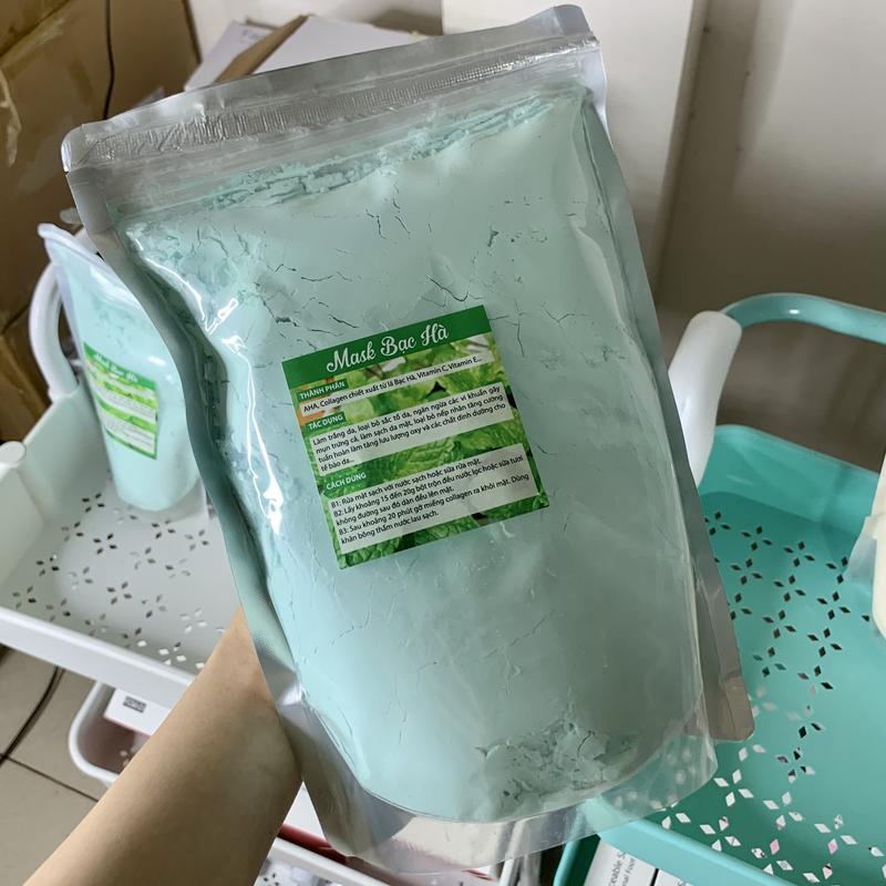 Gói 1kg Mặt Nạ Dẻo Bạc Hà Mask Dẻo Bạc Hà Pinkmia Dưỡng Da Mặt Skincare Làm Đẹp Da Đắp Mặt