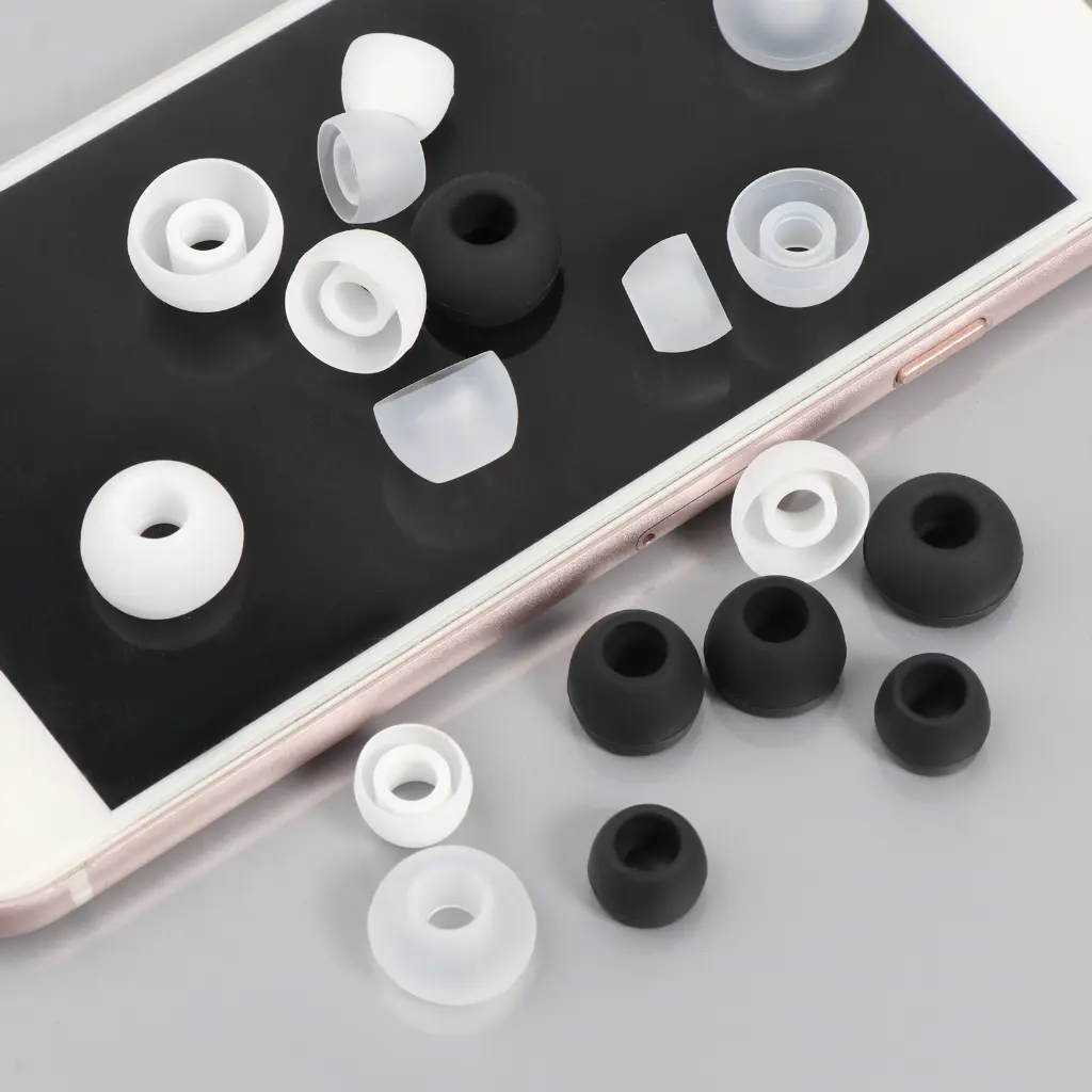 Chồi silicon cho tai nghe, 12 miếng, kích cỡ S/M/L , cao su mềm, linh hoạt, đầu cánh, phù hợp với vỏ