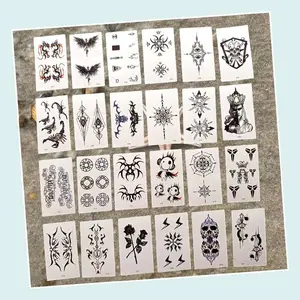 Shaleen- 1set  isi 8 tato temporer pr0m0 grosir - symbol v