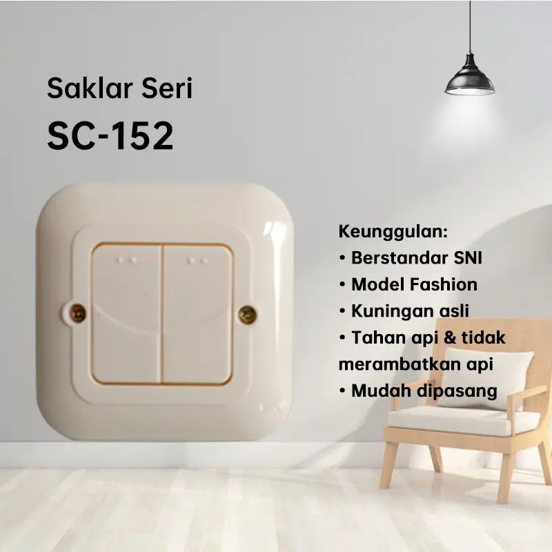 [HAO] Termurah SAKELAR IB MEREK CAHAYA SNI/SAKALAR INDOOR Harga termurah 5