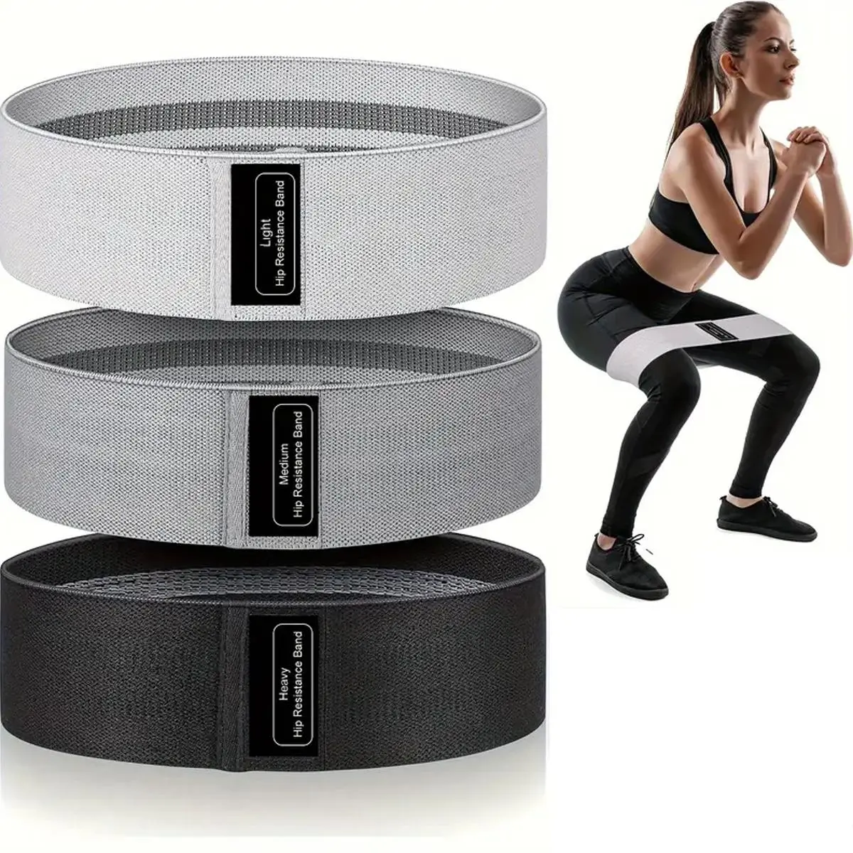 Resistance Band, 1 Count Non-slip Hip Circle, Squat Hip Thigh Band, Fitness Equipment for Home Gym Workout, Yoga & Pilates Equipment