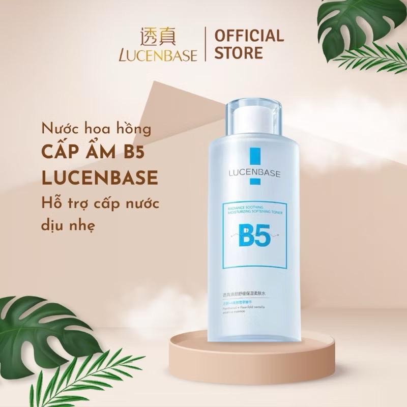 Toner nước hoa hồng B5 Pro LUCENBASE cấp ẩm, làm sạch da 500ml