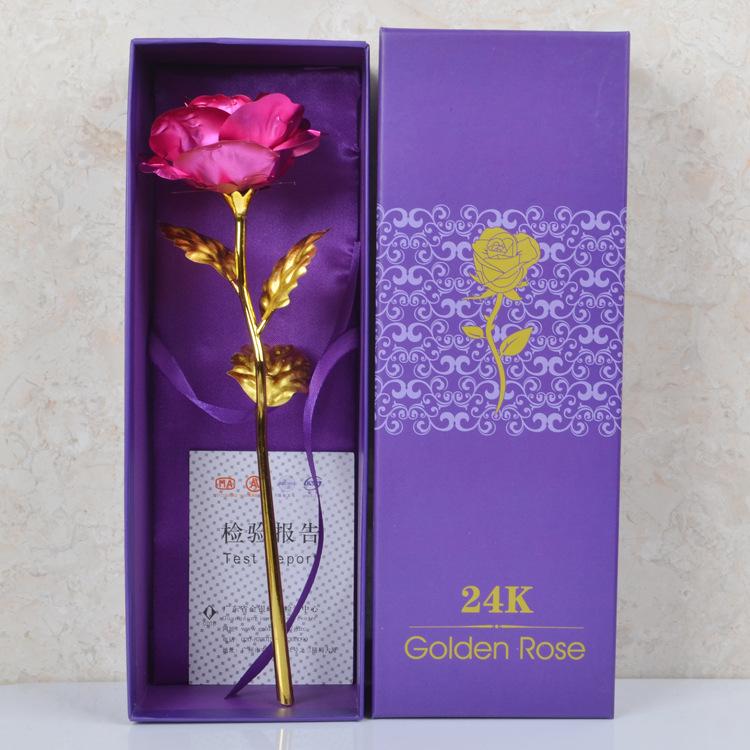 Product Introduction of gold dipped roses Mother's Day Present Small Gift Gold-Foil Roses Valentine's Day Gift Flower Artificial/Fake Flower Dried Flower Factory Wholesale 15