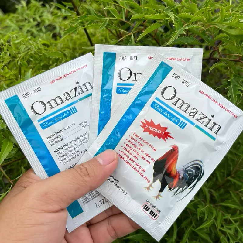 Combo 3 Gói Tăm Mạt Chiến Kê 7 Trong 1 Diệt ngoại ký sinh trùng như mạt, rận, ve, bọ chét. Giúp bóng lông đẹp mã, chống nấm, ngừa viêm da, không gây nóng gà và phong ngừa sâu lông. 1