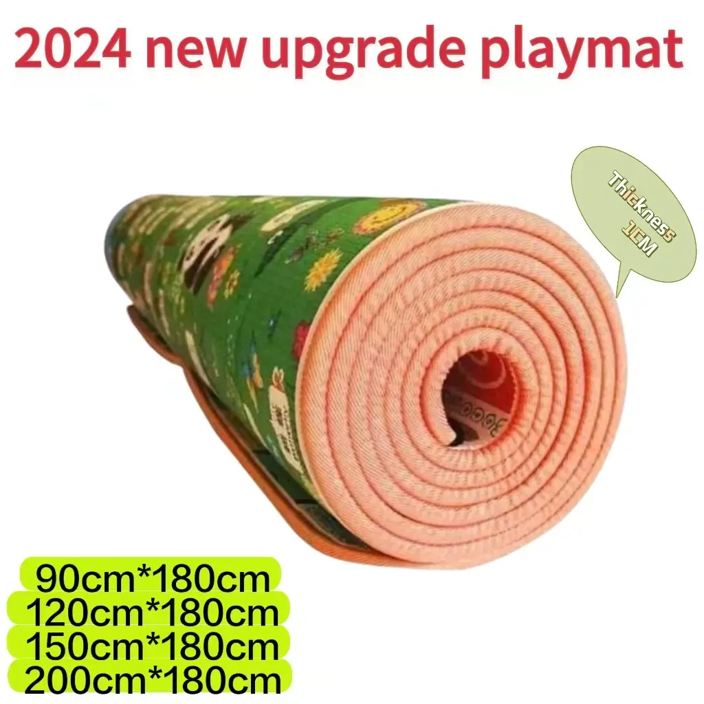 【2024 NEW】COD Big size family Double-sided pattern Kids playmat/ Baby crawling mat 200cm×180cm safety for baby no smell waterproof playmat  family