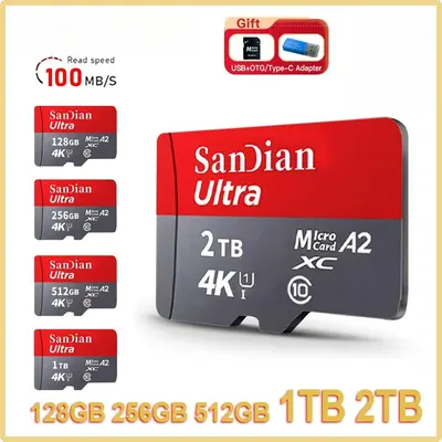 Sd Card Sandisk Micro Ultra Memory 32GB 64GB 128GB 256GB 512GB 1TB Class 10 TF E Micro Sd - Foto 3