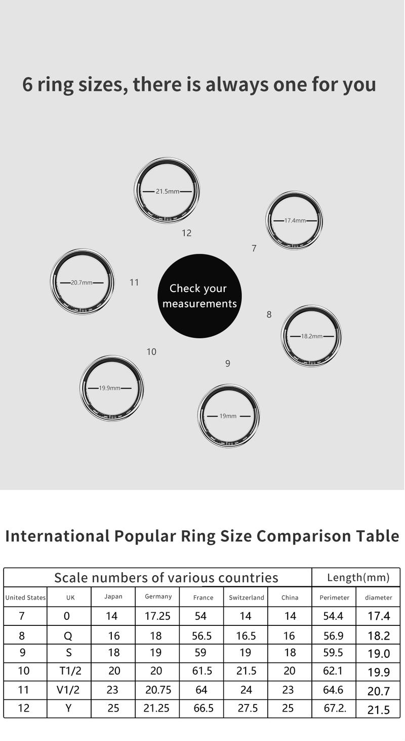 Product Introduction of Fashion SR05 smart ring Body temperature detection outdoor Titanium + epoxy resin smart finger ring Surprise Gift Box for love 28