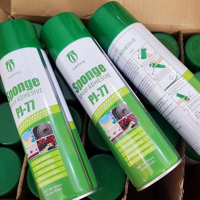 [COMBO 2 LỌ ] Keo Xịt Dán Đa Năng Siêu Dính Sponge PJ-77 Hỗ Trợ Xốp Giấy Dán Tường Thi Công Dạng Phun Không Mùi Dung Tích 600Ml Tiện Lợi Dễ Sử Dụng 3
