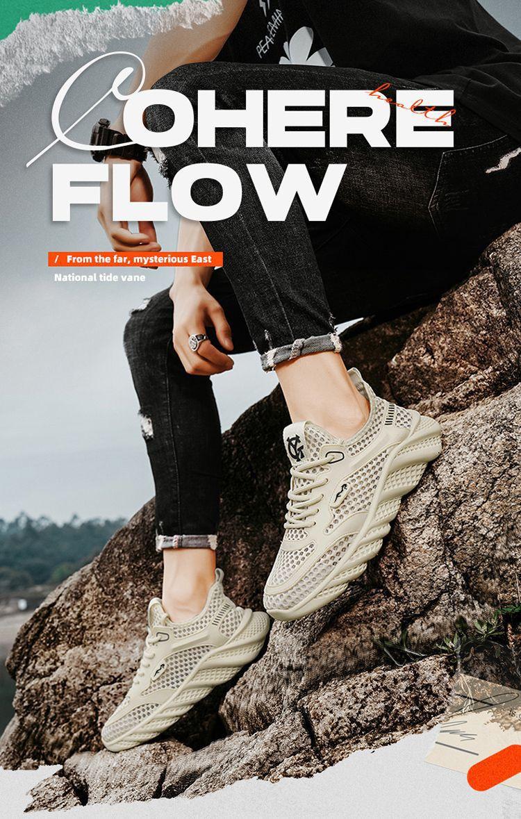 Product Introduction of ทนทาน สวยงาม[Light Luxury] Summer New Mesh Surface Hollowed Versatile Quick-Drying Wading Shoes Outdoor Breathable Sneaker 2