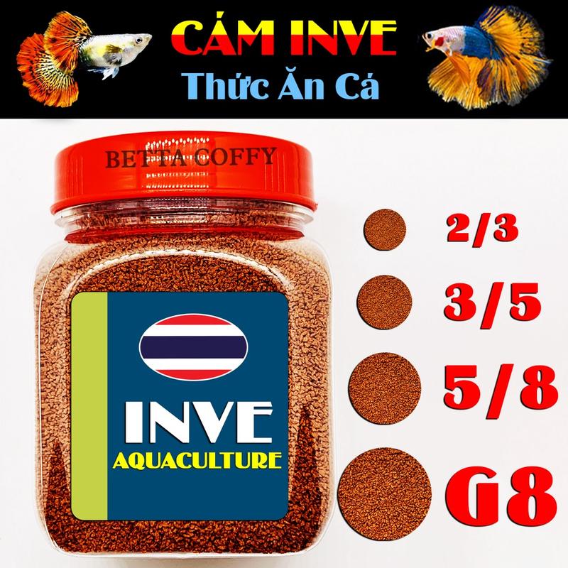 Cám Thái Inve hạt mịn nhiều size - Thức ăn cho cá cảnh betta guppy từ nhỏ đến lớn