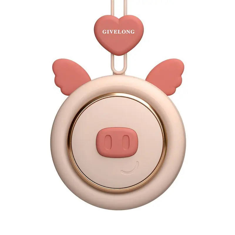 Kipas Angin Leher Portable Model Leher Cute Pig Multiwarna 6