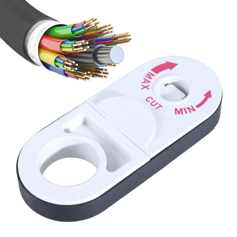 Product Introduction of Coaxial Line Stripper, Multi-purpose Ring-shaped Stripping Tool, Telephone Line Category 5e Twisted Pair Network Cable Stripper 0