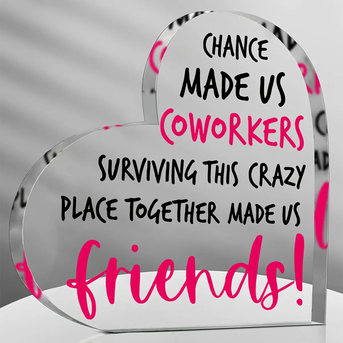 1pc Plaque, Friend Gifts For Coworker, Going Away Gifts Leaving Gifts Departing Gifts Birthday Gifts For Work Bestie Colleagues Leader Boss, Chance Made Us Coworkers Friends Gifts - Wedding Birthday New Year Valentine Gifts, Home Room Decor