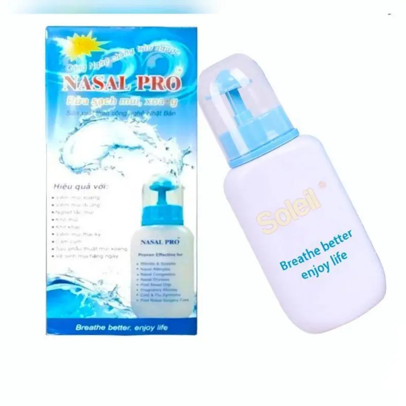 Bình rửa mũi - Nasal Pro, làm sạch hiệu quả, dễ dàng sử dụng, dùng được cho cả người lớn và trẻ nhỏ - Loki