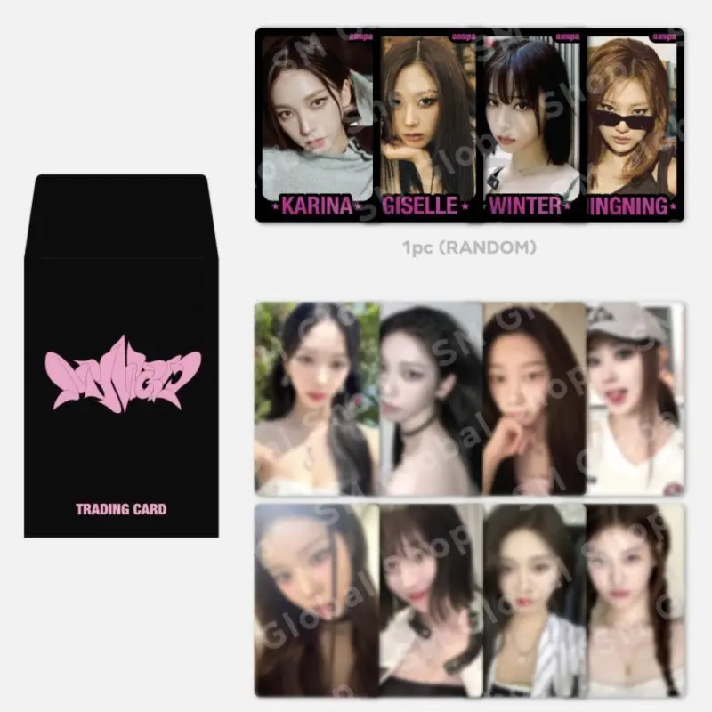 Thẻ Giao Dịch Thế Giới Của Tôi, Album Aespa, Thẻ Ảnh Mùa Đông Karina Giselle Ningning, 3 Mỗi Bộ 3