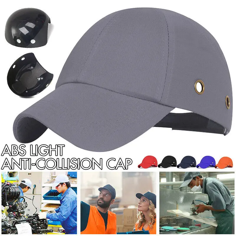 1x Baseball Cap Bump Cap Safety New Baseball Bump Caps Lightweight Safety Hard Hat Adjustable