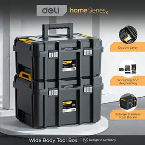 Deli Kotak Penyimpanan Perkakas Tool Box 17 Inch 30 KG Kapasitas EDL432522X