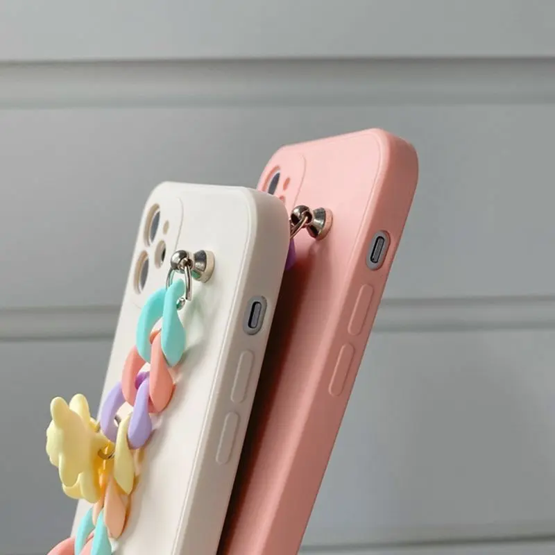 Softcase Macaron Bear For Op'o, S*msung, V*vo, Xi*omi, Iph*ne, Re*lme, Inf*nix Black Blue 6