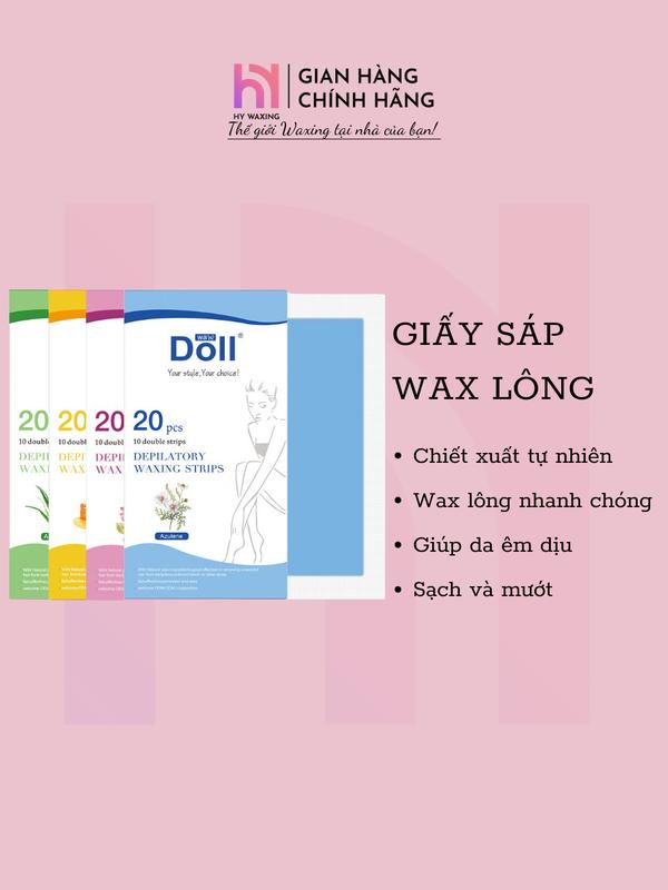 Hộp 20 Miếng Sáp Dán Wax Lông Tay Chân An Toàn, Nhanh Chóng HYWAXING 976