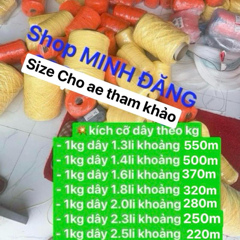 Dây Dù CHINA VÀNG thả diều - dây thừng - bện chặt - hàng Chuẩn ( MẦU VÀNG BỆN VUÔNG )