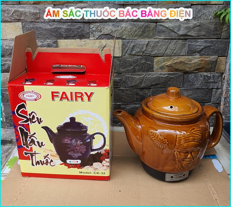 Ấm Sắc Thuốc Bắc, Siêu Nấu Thuốc Bằng Điện 2 Chế Độ Fairy CK-32 300W Dung Tích 2.5L