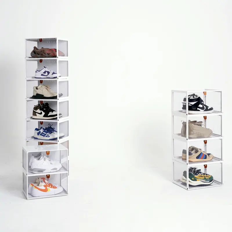 Hộp đựng giày mica trong suốt 3 Mặt Kính cao cấp đựng giày ngang PREMIUM ACRYLIC SNEAKER BOX bọtlab 3