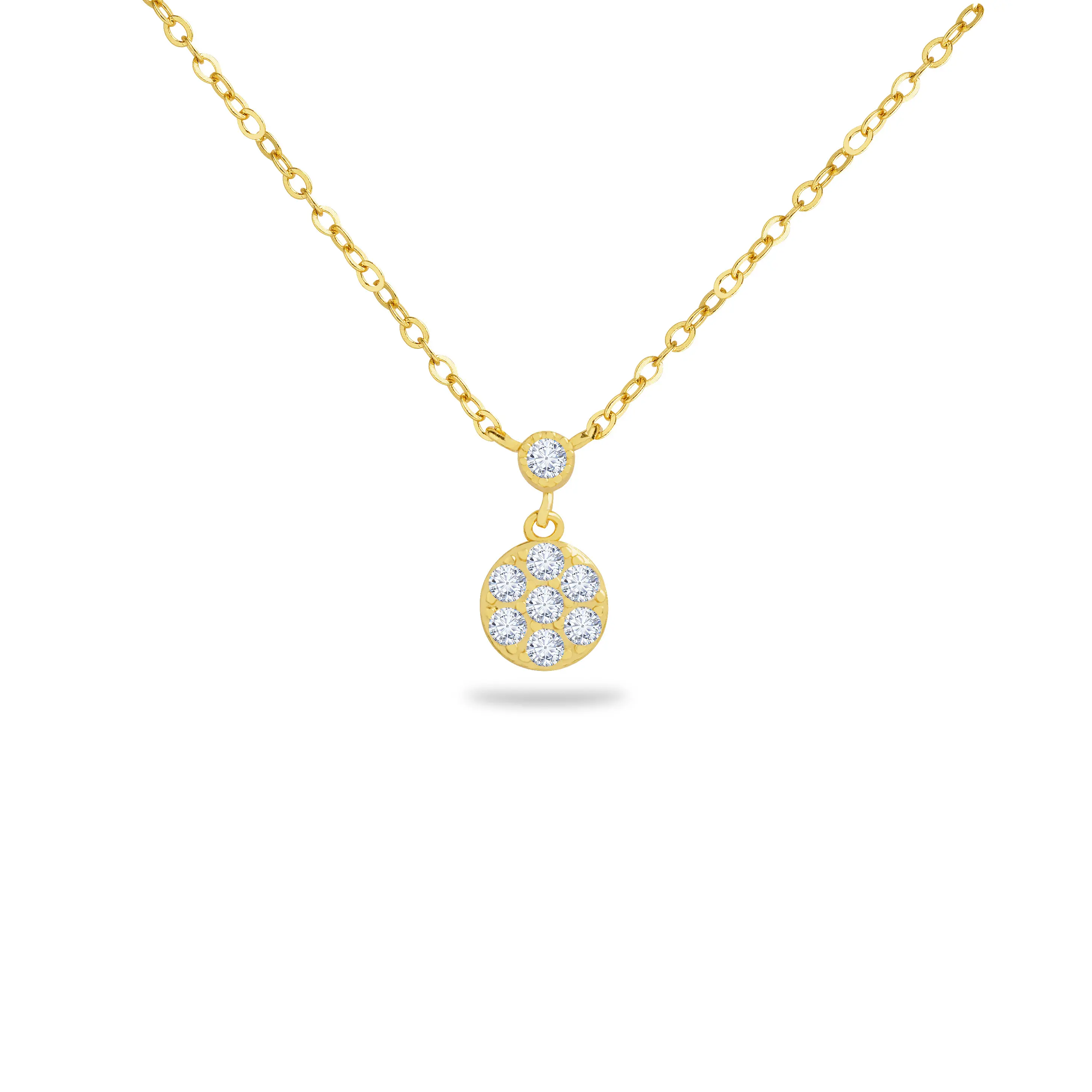 Dear Me - Laura Necklace (925 Sterling Silver with 18K Gold Plating Crystal) Kalung