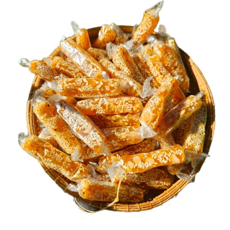 Kẹo Mè Xửng Dẻo Tuổi Thơ từ mè và đậu phộng Candy - Snack, Thức Ăn Food