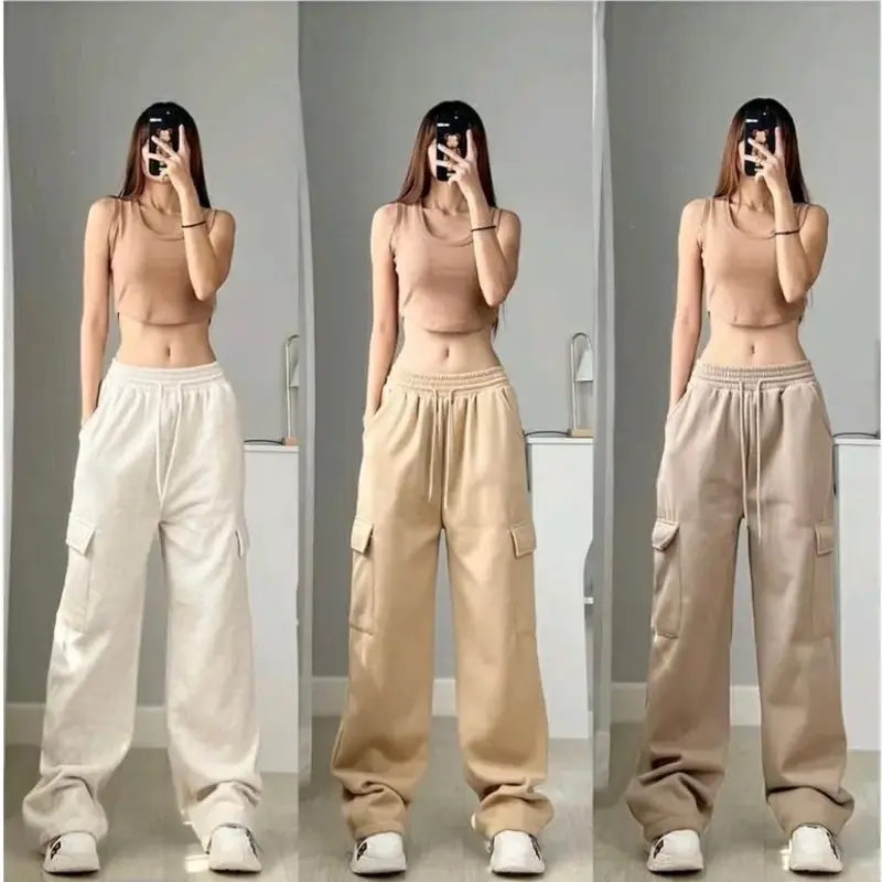Celana Jogger Sweetpants - Celana Cargo Jogger Wanita 1