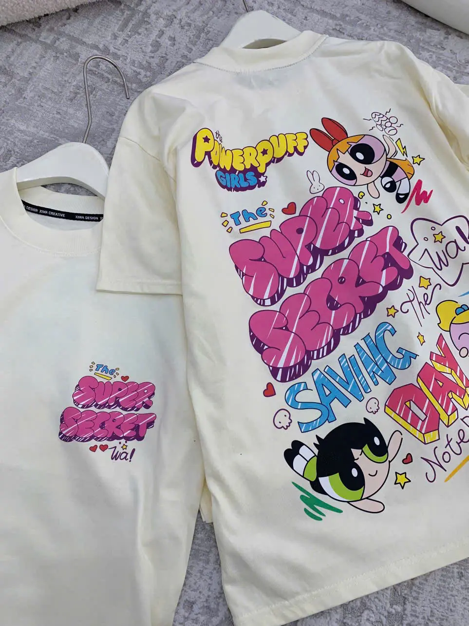 Áo phông powerpuff Freesize 100% Contton - Xuất Xứ Quảng Châu