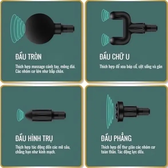 Máy massage cầm tay 4 đầu 6 chế độ 1