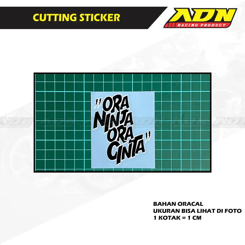 Stiker Ora Ninja Ora Cinta 2
