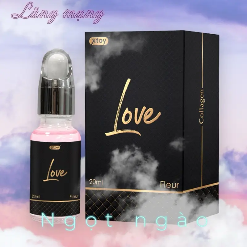 Nước hoa cô bé XTOY LOVE Fleur, lưu hương lâu, chứa collagen dưỡng ẩm, hồng hào SK - Lọ 20ml 0
