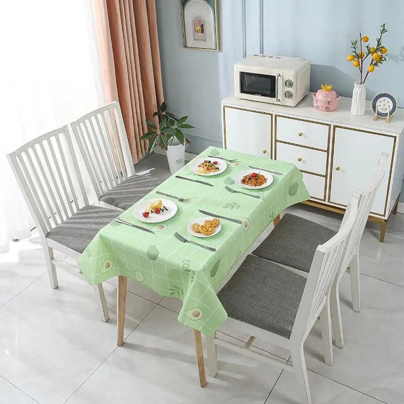 Taplak Meja NORDIK modern 137X90cm Taplak meja anti air anti minyak 3
