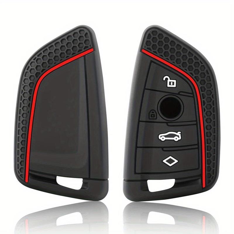 Product Introduction of Silicone Car Key Case, Car Key Protector, Keychain Key Case for BMW X1 X3 X4 X5 X6 Series 1 2 3 5 7 G20 G02 G05 G31 G23 F34 F15 F40 IX3 Smart Key 8