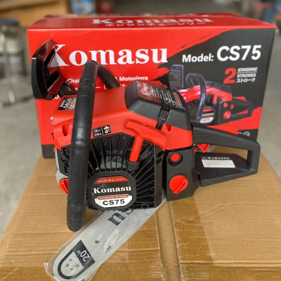 Máy cưa xích chạy xăng Komasu Japan CS-75 hàng nhập khẩu mới nhất 2024