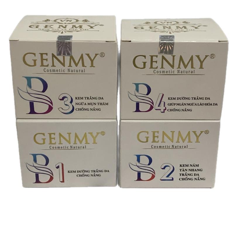 Kem Genmy B1, B2, B3, B4 18g dưỡng trắng da mụn nám se khít lỗ chân lông