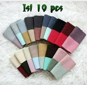 Paket Isi 10 PCS CIPUT RAJUT 2 WARNA Jilbab Kerudung Dalaman