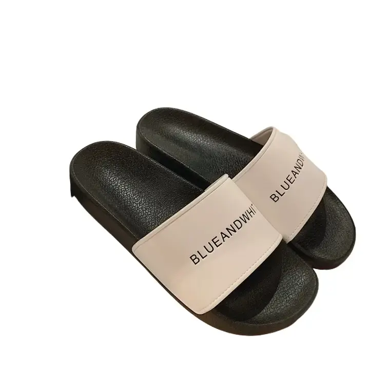 Dép nam nữ quai ngang dép Blue and white DéP Đế Bằng Dép Lê Cao Su Slipper