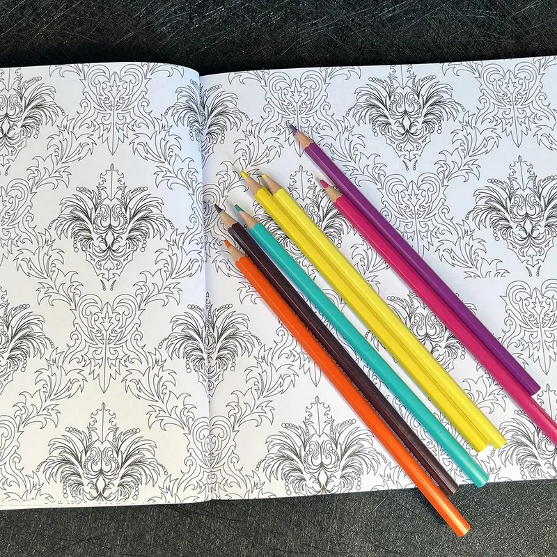 Adult Decompression Coloring Book, Creative DIY Painting Books, Art Color Matching Exercise Supplies 4
