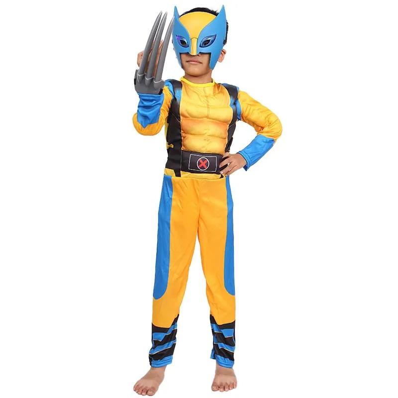 Product Introduction of Boy The Wolverine Cosplay Costume Jumpsuit Movie Superhero Cosplay Luxury Mask Tights Jack Wolfskin Halloween Christmas Fantasy Suit 12