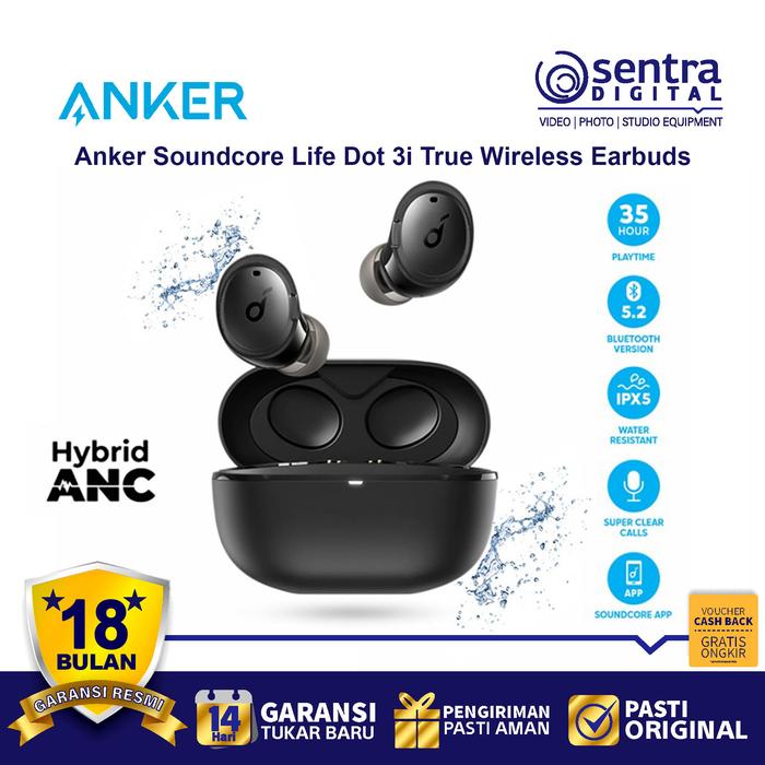 Gambar True Wireless Earbuds Anker Soundcore Life Dot 3i TWS - A3982 dari Sentra Digital Kota Surabaya Tokopedia