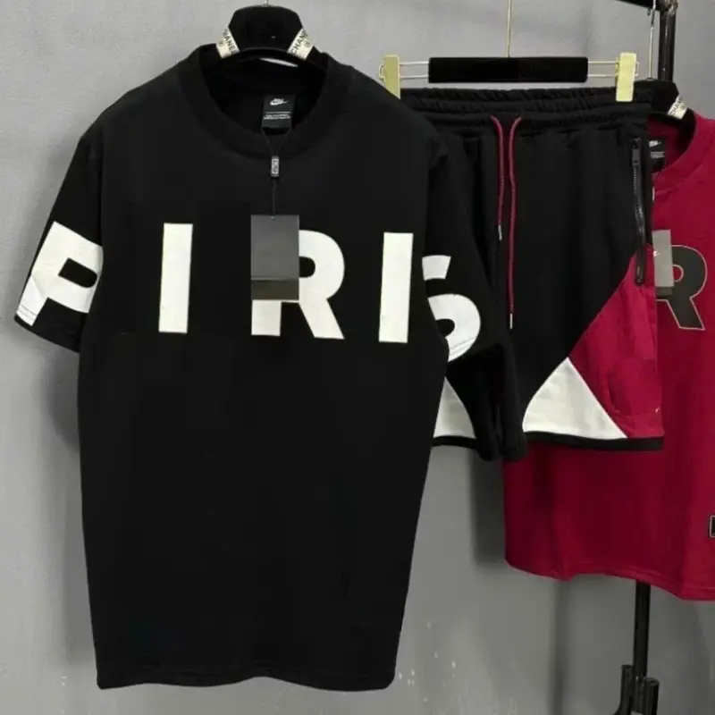 Bộ Quần Áo Pa Rít 2 Màu Hottrend Đỏ Mận Và Đen Hàng Hottrend Nam Nữ Full Size boquan aohe Menswear 1